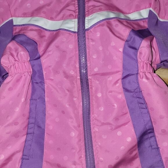 Girls Pink and Purple Lightweight Jacket - Picture 5 of 6